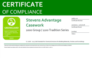 UL GREENGUARD Gold Certification for Stevens Advantage - Stevens Advantage